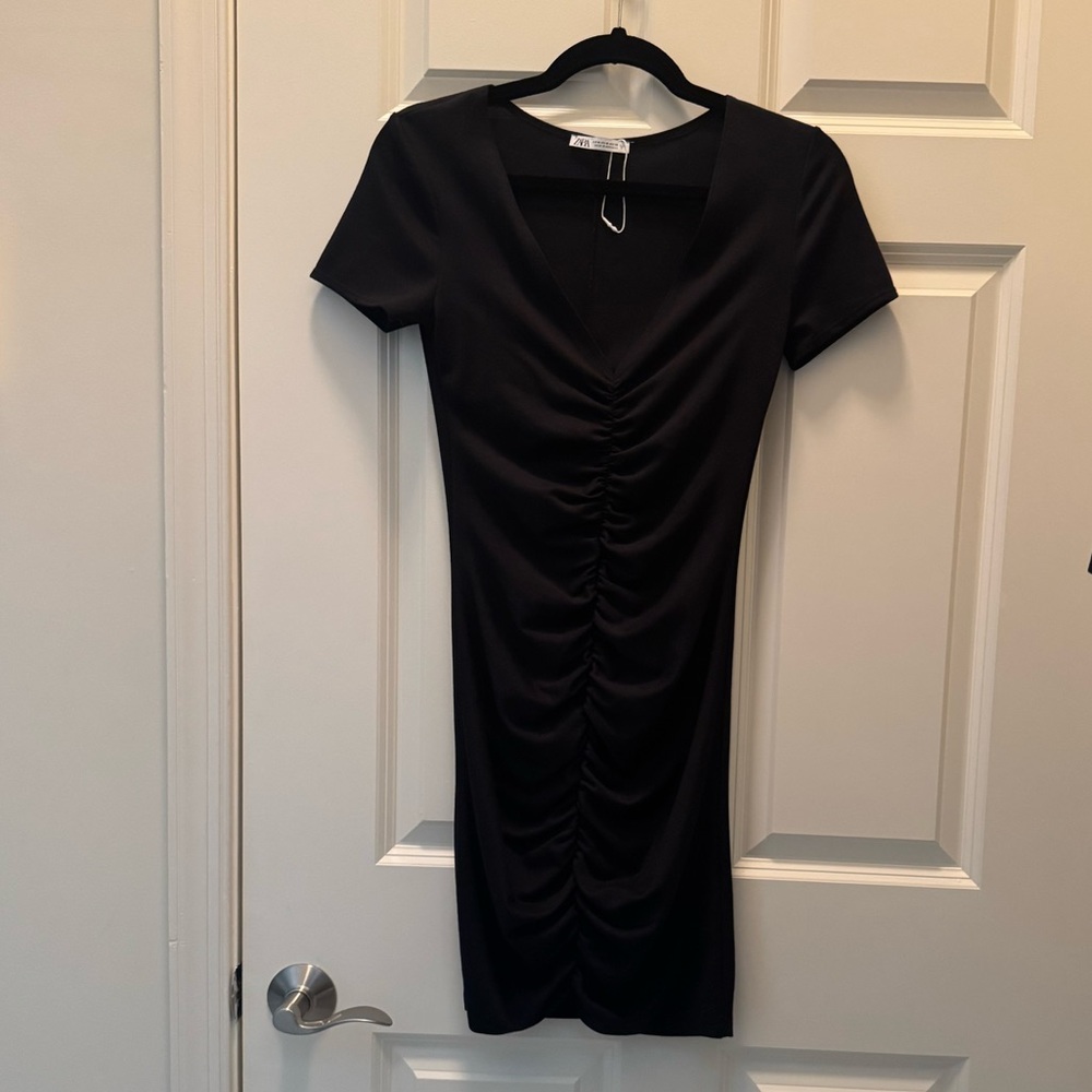 Zara ruched mini dress